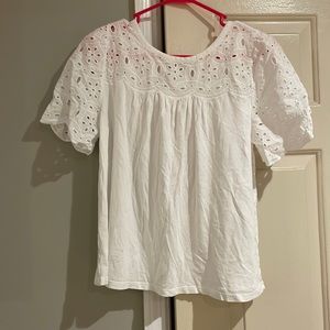 Loft white blouse